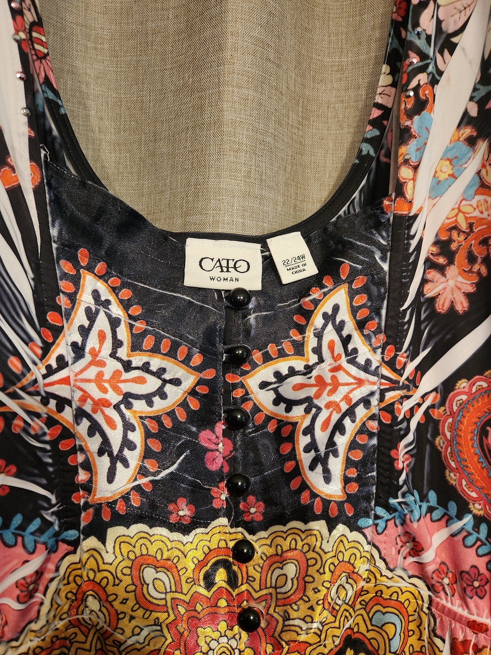 Cato Women Maxi Dress in Black, Orange, Yellow, Pink, Blue